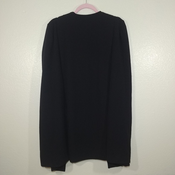 BooHoo Longline Tailored Crepe Cape NWT sz 12 - Picture 3 of 8